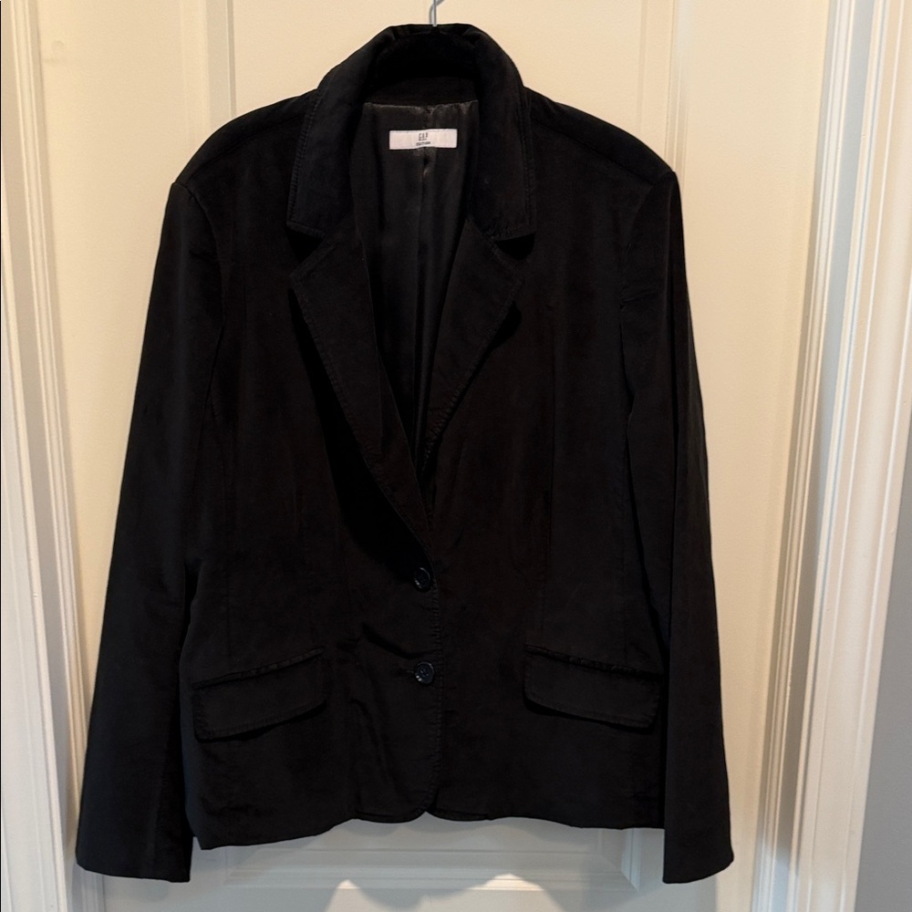 GAP Women's Black Velvet Blazer